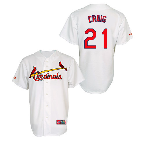 Allen Craig #21 MLB Jersey-St Louis Cardinals Men's Authentic Home Jersey by Majestic Athletic Baseball Jersey